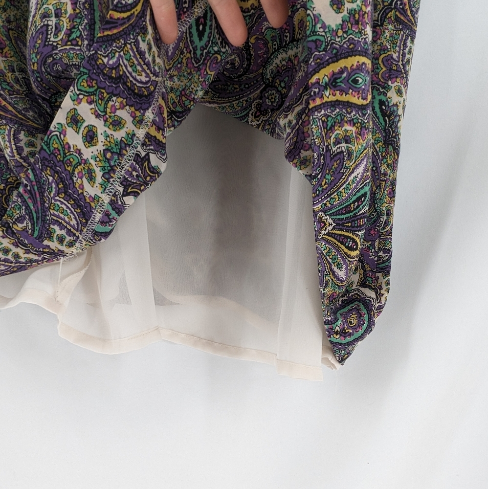 J.Crew Blouson Silk Dress in Royal Paisley Size 8 - Picture 9 of 16
